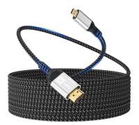 Micro HDMI a HDMI,Cavo da 3m 4K@60 Hz,cavo Micro HDMI 2.0,3D HDR,ARC,compatibile con Raspberry Pi 5/4,fotocamere A6300 A6400,GoPro Hero 9/8/7/6,Yoga,ODROID TV,laptop,monitor,ecc