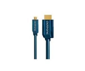 Micro HDMI cavo adattatore Ethernet (HDMI A/HDMI Micro D) - Adattatore ad alta velocità da 20 m da HDMI a micro HDMI NEW