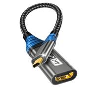 micro HDMI to HDMI Adattatore,cavo adattatore 4K@60 Hz 3D 1080P da tipo D a A che supporta Ethernet,3D,HDR e ARC,da micro hdmi a hdm i compatibile con Raspberry Pi 5/4,Hero,A6300 A6400,Yoga,ODROID