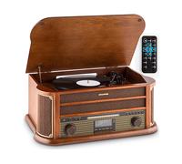 Auna Belle Epoque 1908 DAB Stereo Retrò Giradischi DAB+Bluetooth