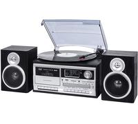 TREVI 0T107200 GIRADISCHI 33-45-78 25W DAB+ Bluetooth MP3 USB NERO
