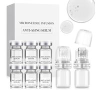 Micro infusione System, Micro Needling Set, Microneedling Siero, Micro Infusion Face con 6 Microneedling Serum e 2 Roller inclusi, soluzione anti-invecchiamento (A)