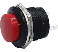 Micro interruttore 10 0pcs R13-507 SPST NO Interruttore a puscio rossi bianco giallo verde blu rotondo AC 6A/125V 3A/250V 6 colori(5)