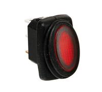 Micro interruttore impermeabile con spia a Led - 12/24V - Rosso