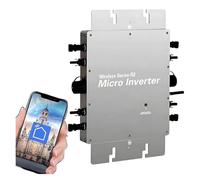 Micro inverter da 1200 W, inverter solare con collegamento alla rete, onda sinusoidale pura, identificazione automatica, inverter di potenza, autoraffreddamento impermeabile