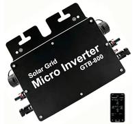 Micro Inverter Sola 800W~2800W IP65 Impermeabile Installation Facile(Black,800w)