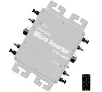 Micro Inverter Sola 800W~2800W IP65 Impermeabile Installation Facile(Silver,2800w)
