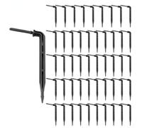 Micro irrigatori a goccia, 50/100 micro gocciolatori regolabili, spruzzatori pieghevoli a freccia per giardino di casa (50 pezzi)