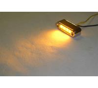 Micro Luce LED Di Grado Marino Ambra Montaggio Orizzontale Larghezza 1,63"