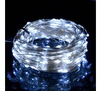 Micro Luci Fatate Sferiche 40m 400 LED Bianco Freddo 8 Funzioni
