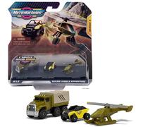 Micro Machines Starter Pack, Jungle Adventure - Contiene 3 veicoli, camion, buggy ed elicottero - Possibilità di qualcosa di raro - Collezione di macchinine Micromachines