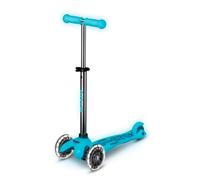 Micro | Mini Deluxe Glow LED Monopattino 3 Ruote Ragazzi e Ragazze | Piattaforma, Manopole e Freno Che Brilla al Buio | Ruote con luce a LED | Molto leggero | Altezza manubrio regolabile | 2-5 anni