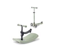 Micro, Mini Deluxe Rock & Go LED Monopattino per bambini a 3 ruote, 1-6 | Monopattino 6 in 1, rocker e scivolo, barra a T regolabile, ruote LED in PU attivate dal movimento, sviluppo svizzero