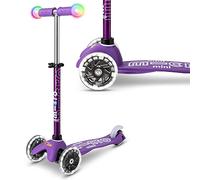 Micro Mini LED con 3 ruote per bambini da 2 a 5 anni, inclinabile e sottile, per bambini