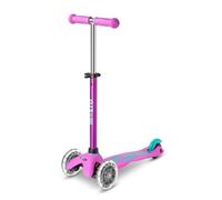 Micro® | Mini Micro Deluxe LED Monopattino 3 Ruote | Ruote con illuminazione a LED | Manubrio regolabile e rimovibile | Antiscivolo | Bambini e ragazze | 2-5 anni