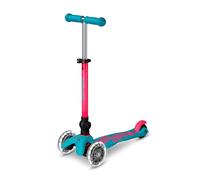 Micro Mini Micro Deluxe - Monopattino per bambini con LED | Manubrio regolabile e pieghevole | Tavola extra aderente | Ruote illuminate | Pieghevole | 2-5 anni | Ragazzi e ragazze | Blu/Arancione