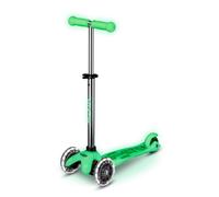 Micro Mini Micro Deluxe - Monopattino per bambini con LED | Manubrio regolabile | Ruote luminose | Si illumina al buio | Ragazzi e ragazze | 2-5 anni | Lime