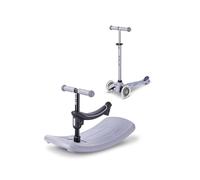 micro™ mini micro Deluxe Rock & go LED | L'ORIGINALE | Sistema innovativo 6-in-1 | Dal dondolio allo scooter, TUTTO INCLUSO | Monopattino per bambini da 1 a 6 anni (Lavender Mist)