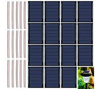 Micro Mini Pannelli Solari Pannello: 15 Pezzi 3V 0,3W 65x48mm Mini Pannello Solare, Mini Pannelli a Celle Solari Con Linea, Pannello Solare in Polisilicio Per Energia Solare, Diy, Progetti Di Scienza