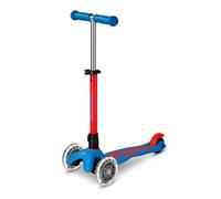 Micro Mini scooter Deluxe LED neon blu/rosso.