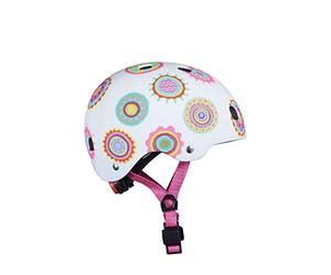 Micro Mobility - Casco da bambino Doodle, 100% integrato con luce, comfort e sicurezza, per monopattini, bicicletta, pattini e pattinaggio, facile regolazione, attacco magnetico anti-lacrime, taglia M