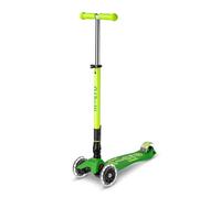 Micro Monopattino Maxi Micro Deluxe pieghevole per bambini | Ruote grandi | Manubrio regolabile | 5-12 anni | Ragazzi e ragazze | Verde/Lime