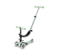 Micro Monopattino Mini Micro 2 Grow LED 4 in 1 per bambini | Manubrio regolabile | Leggero | 1-6 anni | Ragazzi e ragazze | Menta