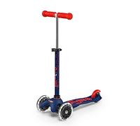 Micro monopattino Mini Micro Deluxe per bambini | Manubrio regolabile | Ruote luminose | 2-5 anni | Ragazzi e ragazze | Blu marino