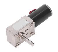 Micro motore DC con riduttore, motore a vite senza fine autobloccante a velocità regolabile, riduttore in lega di alluminio da 24 V e 18 W per cassaforte, attrezzature bancarie, (0-100 giri al minuto)
