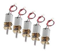 Micro Motoriduttore DC 5 pezzi Mini N20 Motoriduttore DC 3V Micro Motori Bassa Velocità Interamente in Metallo for Robot Auto Fai da Te (N20, Senza Terminale