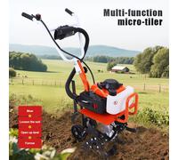 Micro motozappa multifunzione 4 tempi/2 tempi Macchinari per motozappa rotanti alimentati a gas Attrezzi da giardino agricoli Passeggiate con la motozappa