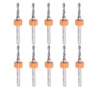 Micro PCB Trapano Punta Set, 1/8" Gambo 2.3mm Solido Tungsteno Carburo 10pz