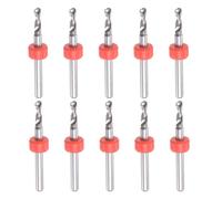 Micro PCB Trapano Punta Set, 1/8" Gambo 2,55mm Solido Tungsteno Carburo 10pz