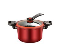 Micro pentola a pressione in acciaio inox Pentola for stufato a prova di esplosione for uso domestico Macchina for cucinare a riscaldamento rapido Blocco push-pull 24L 26L(3-Pack,24cm)