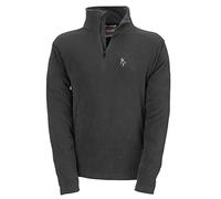 FELPA MAGLIA UOMO MICROPILE WOLF LAVORO MEZZA ZIP GRIGIO/VERDE TG.M-XXXL KAPRIOL