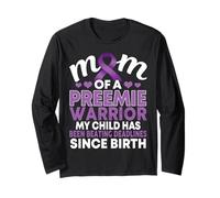 Micro Preemie NICU Mommy Warrior Nascita Prematura Nuova mamma Maglia a Manica