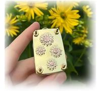 Micro pressa per fiori, kit di pressatura per fiori in miniatura, per piante artistiche e artigianali in metallo, kit fai da te per la conservazione delle piante pressate per amanti delle arti e