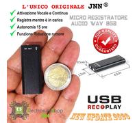 MICRO REGISTRATORE AUDIO ATTIVAZIONE VOCALE 8GB SPY SPIA VOICE RECORDER USB 8 GB