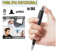 MICRO REGISTRATORE PENNA AUDIO VOCALE 16 GB AMBIENTALE USB