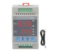 Micro Regolatore di Temperatura su Guida DIN,termostato digitale Modulo Termostato con Display Digitale con Allarme, Timer, relè, 220V AC con Display LED, Campo -50~120°C PID/On-Off