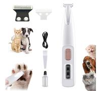 Micro rifinitore di precisione for animali domestici, tosatrice for toelettatura animali con luce LED, tosatrice elettrica for toelettatura piccoli animali for cani e gatti