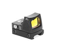Micro RMR Red Dot Sight Collimatore Tactical Caccia Ottica Reflex Scope Fit 20mm Weaver Rail Mount e Glk Mount (nero)