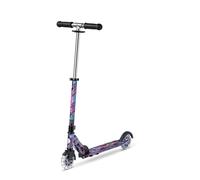 Micro Scooter | Micro Sprite LED Scooter per bambini | Manubrio regolabile | Ruote luminose | Pieghevole | 5-12 anni | Ragazzi e ragazze | Stampa palme