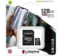 Kingston Technology Canvas Select Scheda micSDXC Plus 100R A1 C10 da 128GB + adattatore