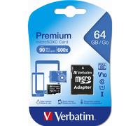 Verbatim Premium 64 GB MicroSDXC Classe 10