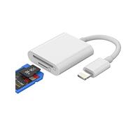 Micro SD Card Reader Adapter Accessori Iphone Memoria Fotocamera TF Lightning Compact Flash Photo Viewer Compatibile per 13 12 11 Pro Max X XS XR 8 7 6plus Ipad Air Mini 2021 2020 2019 Apple MFI Certified