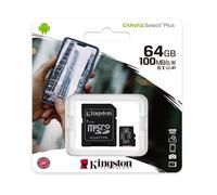 MICRO SD KINGSTON SDCS/2 CANVAS 16 32 64 128 GB SELECT PLUS 100 MB/S MEMORIA SD