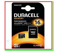 micro sd microsd 16 gb o 32 gb DURACELL memory card scheda memoria SDHC Class 10