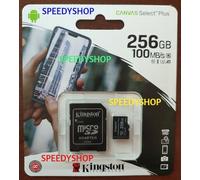 Kingston Technology Canvas Select Scheda micSDXC Plus 100R A1 C10 da 256GB + adattatore