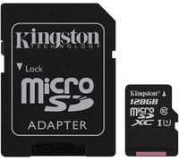 MICRO SD SDCS2 SDXC 64 128 256 GB 100MB/S KINGSTON SCHEDA MEMORIA CARD CLASSE 10